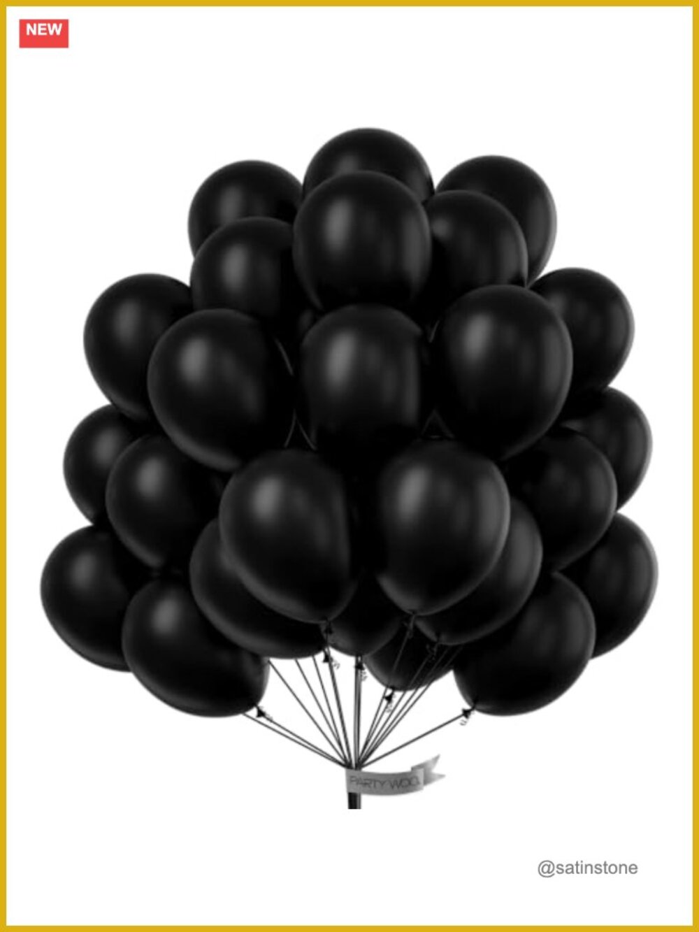 50 Black Balloons 12 inch Thick Latex Party Decorations